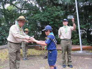 「ボーイスカウト神奈川連盟理事長賞」を授与