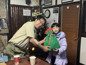 隊長からビンゴの景品（緑）