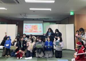 保護者のスタンツ「二人羽織」