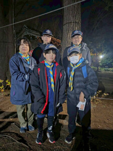 最後は指導者と一緒に記念写真