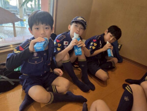 運動後のアイスに大満足