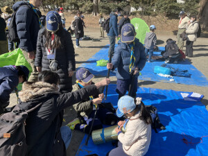 テント設営体験