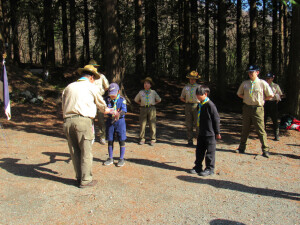 団委員長から記念品贈呈１