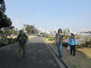 山下公園を散策中！