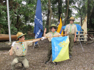 「ちかい」と「おきて」言えたね