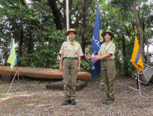 上進スカウトを紹介するボーイ副長