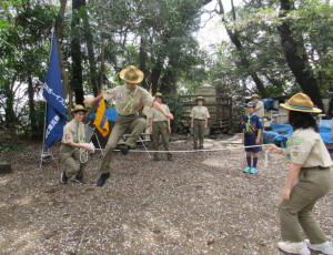 ロープを超えてベンチャー隊へ!