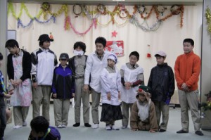 全員集合でおわりのあいさつ