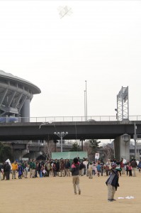 風がないのに結構あがった！