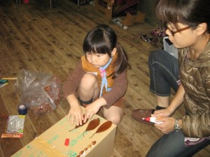 こちらも親子でがんばるぞ