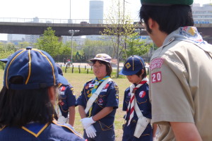 自己紹介をしています。